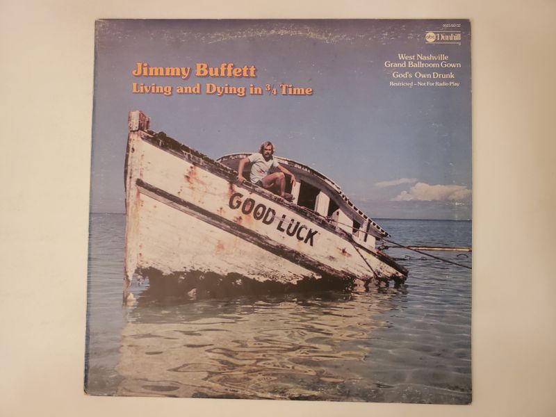 Jimmy Buffett Living and Dying in 3/4 Time vinyl record